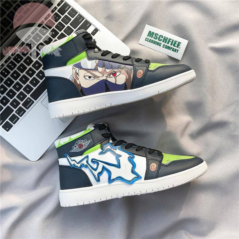 Kakashi Lightning x Mid-Top Sneakers - Uchiha Store