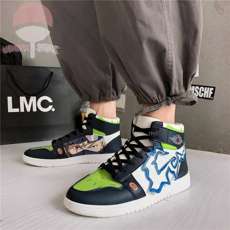 Kakashi Lightning x Mid-Top Sneakers - Uchiha Store