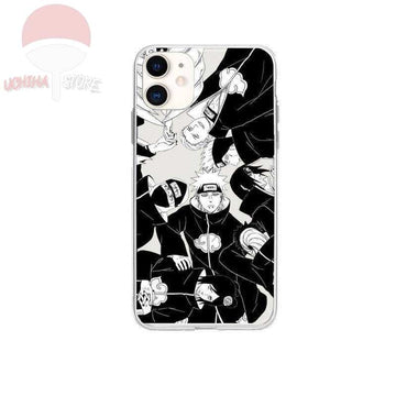 Akatsuki Clan Painted Black/White iPhone Case