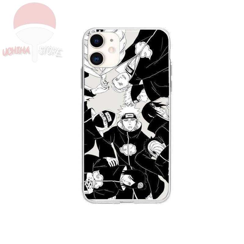 Akatsuki Clan Painted Black/White iPhone Case