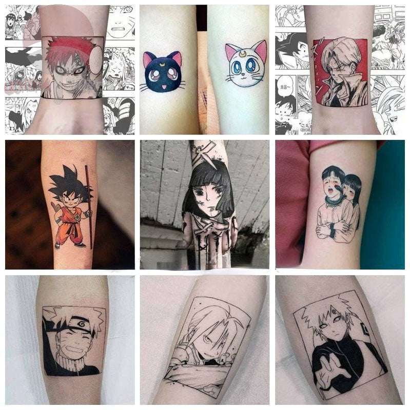 Anime Temporary Tattoos