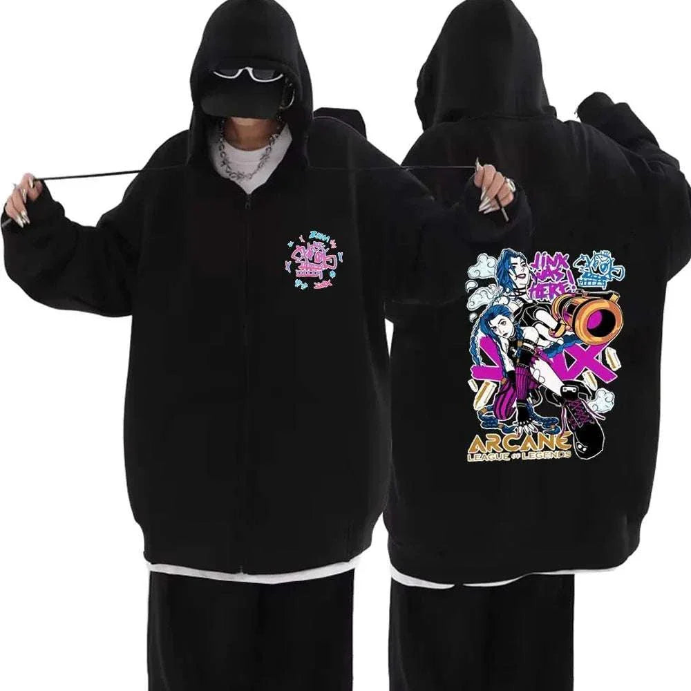 Arcane Jinx Graffiti Hoodie