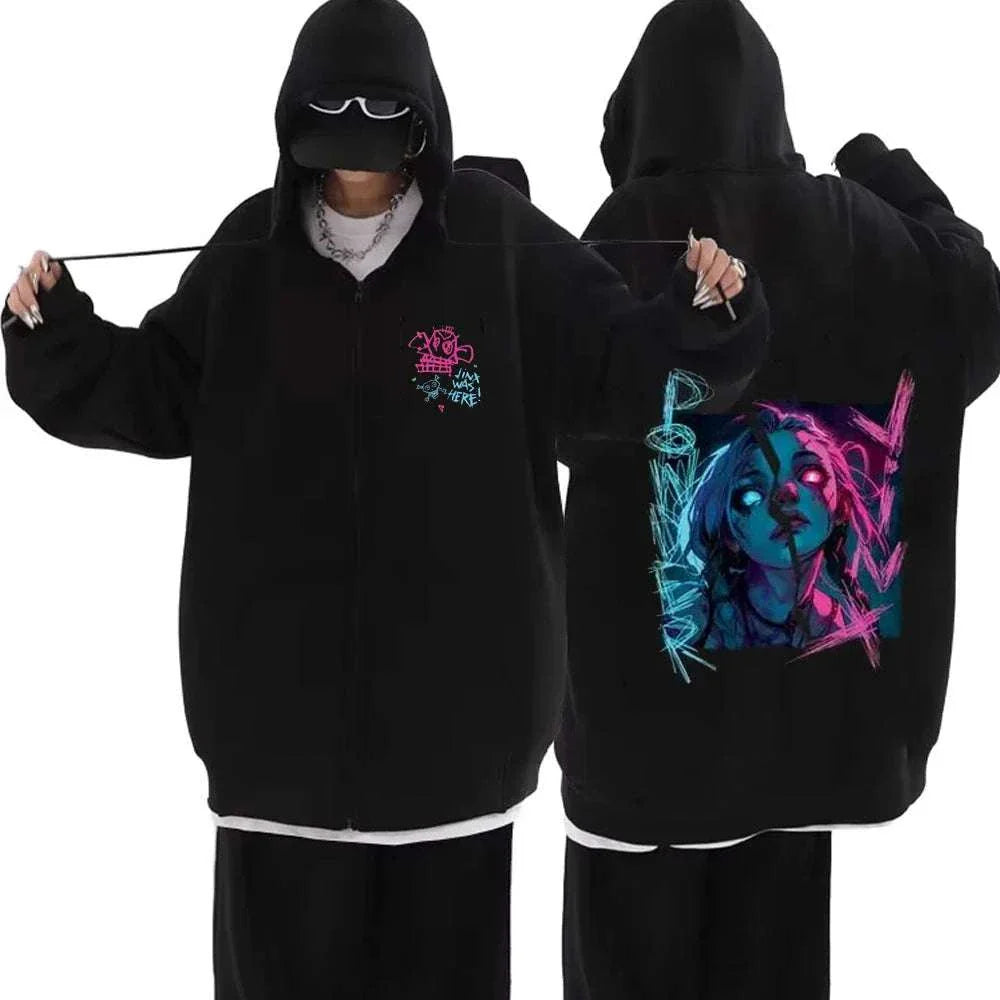 Arcane Jinx Graffiti Hoodie