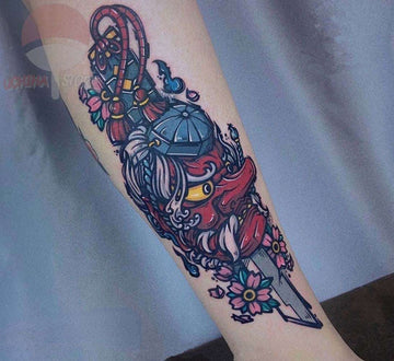 Demon Slayer Urokodaki Sakonji Temporary Tattoo