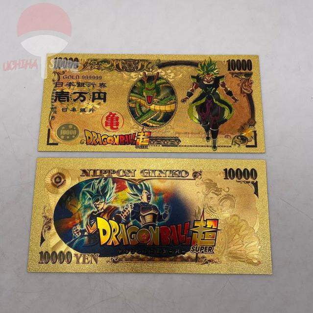 Dragon Ball Gold plastic Banknote