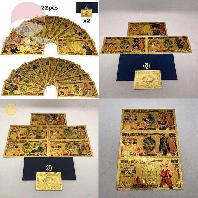 Dragon Ball Gold plastic Banknote
