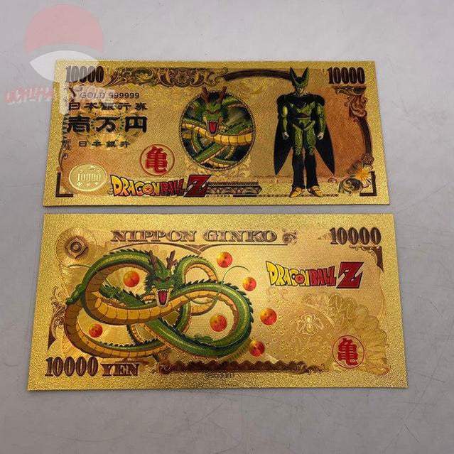 Dragon Ball Gold plastic Banknote