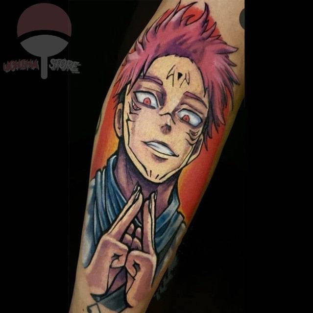 Dragon Ball, Jujutsu kaisen, Naruto Temporary Tattoos