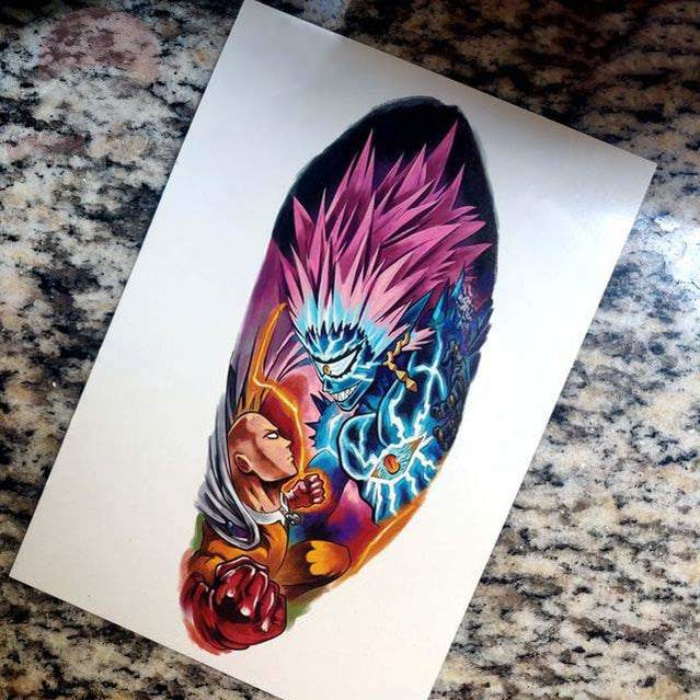 Dragon Ball, Jujutsu kaisen, Naruto Temporary Tattoos