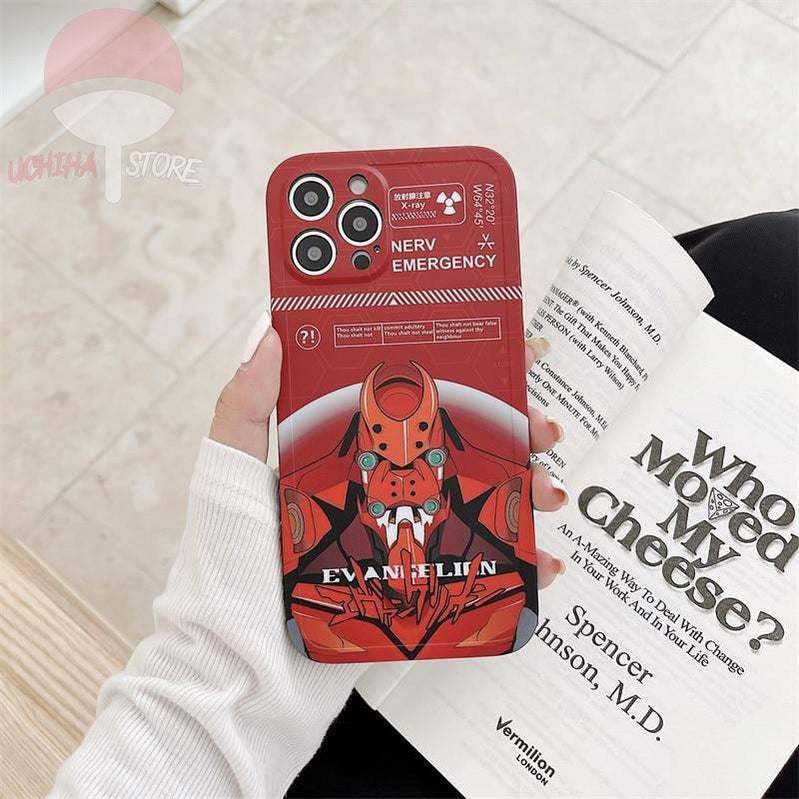 Evangelion Red/Purple iPhone Case