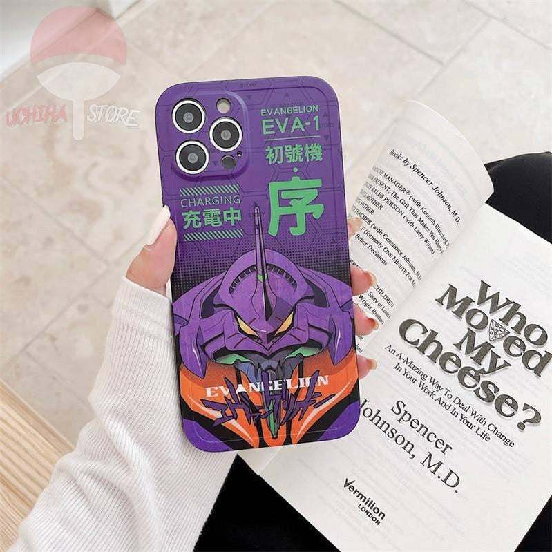 Evangelion Red/Purple iPhone Case