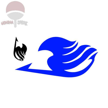 Fairy tail blue temporary tattoo