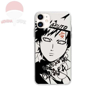 Gaara Painted White/Black iPhone Case