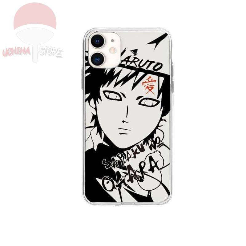 Gaara Painted White/Black iPhone Case