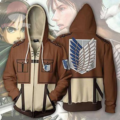 Anime Attack On Titan Hoodie Cosplay - uchihasstores