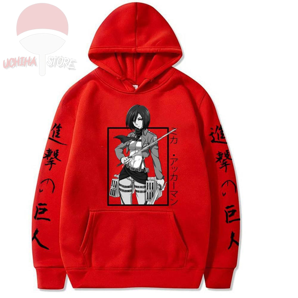 Mikasa Attack on Titan Hoodie - uchihasstores