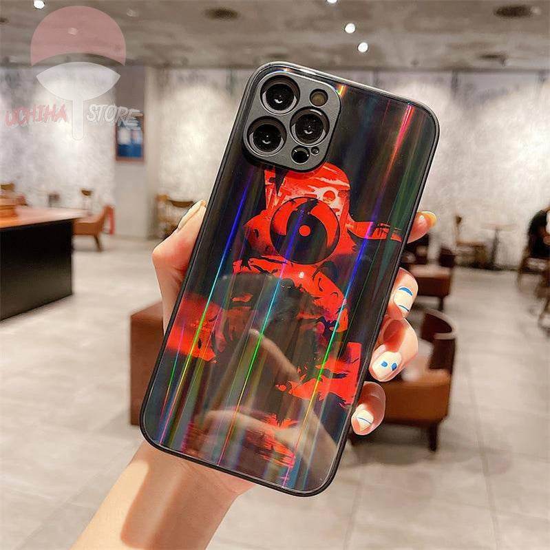 Itachi Uchiha Aurora Laser iPhone Case