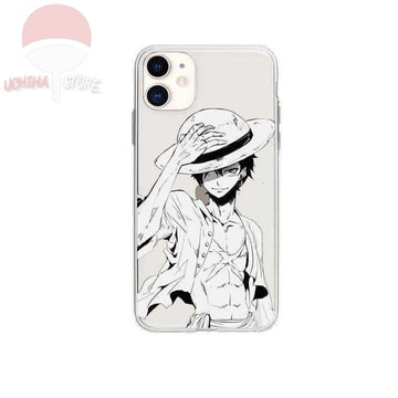 Luffy White iPhone Case