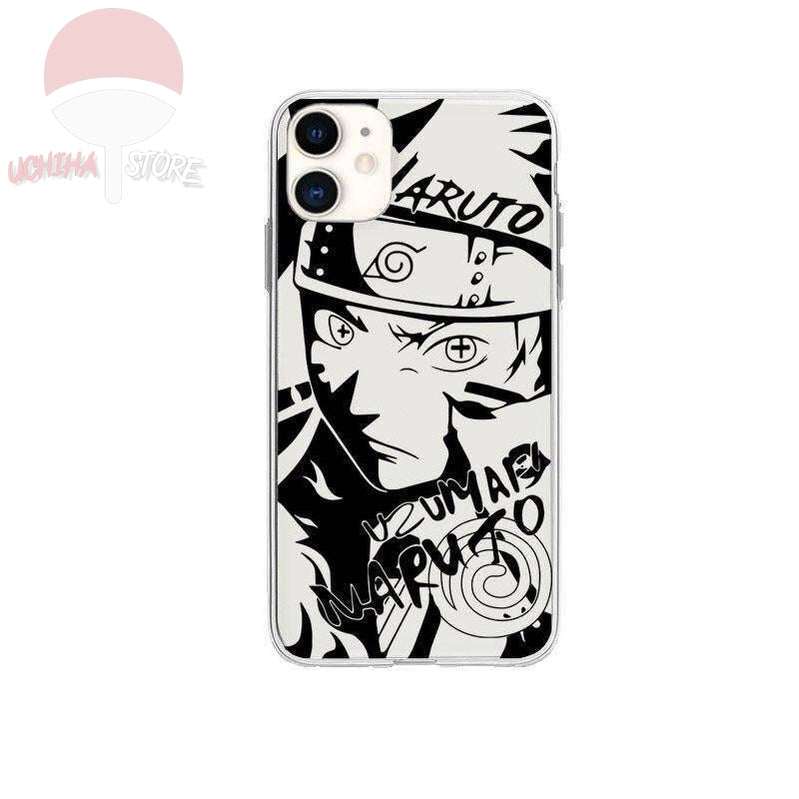 Naruto Painted White/Black iPhone Case