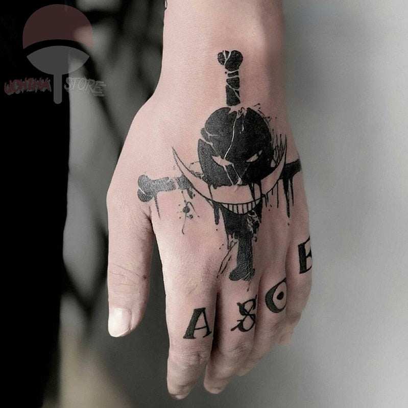 One Piece Ace Temporary Tattoo