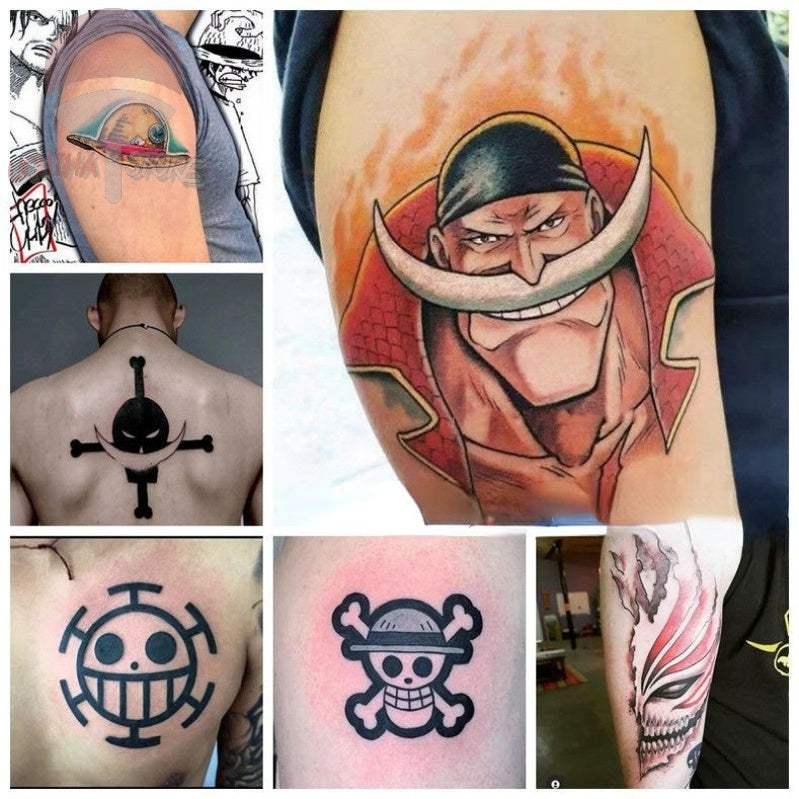 One Piece & Bleach Temporary Tattoo