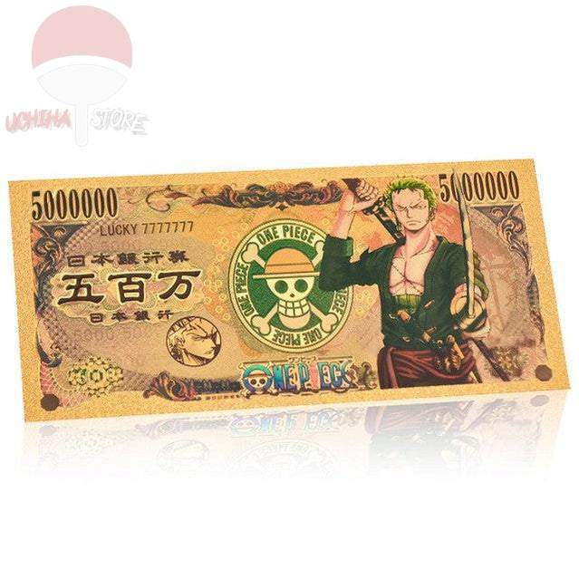 One Piece Gold Foil Banknote