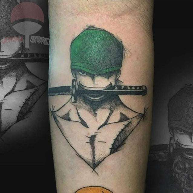 One Piece Luffy, Zoro, Law Ace, Skull Temporary Tattoos