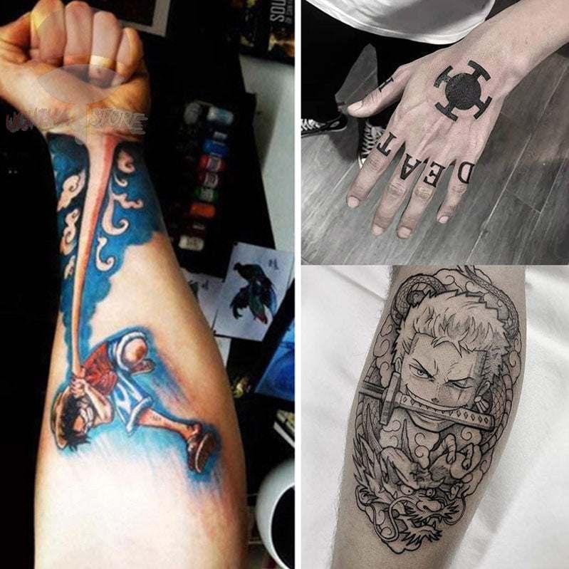 One Piece Temporary Tattoos
