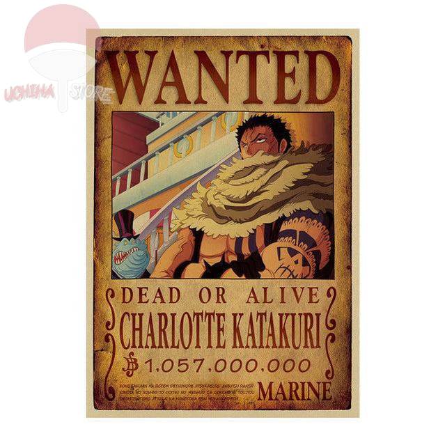 One Piece Wantet Dead Or Alive Poster 51x36cm