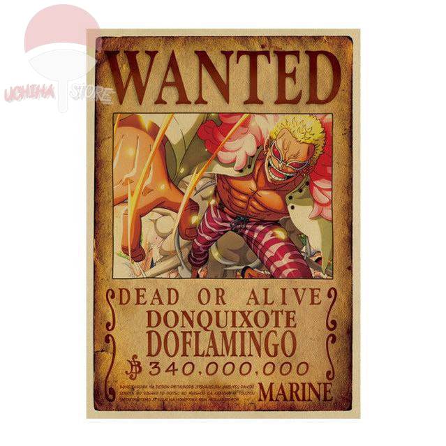 One Piece Wantet Dead Or Alive Poster 51x36cm