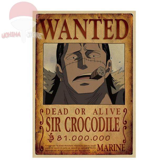 One Piece Wantet Dead Or Alive Poster 51x36cm