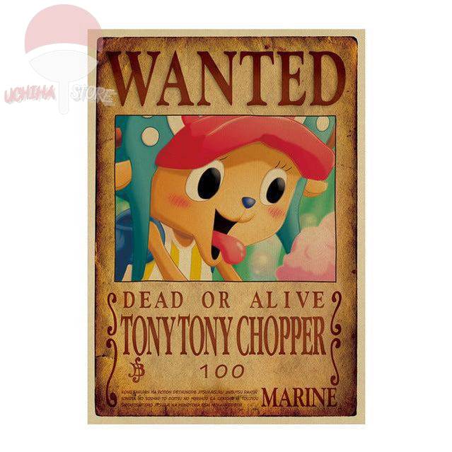One Piece Wantet Dead Or Alive Poster 51x36cm