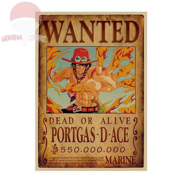 One Piece Wantet Dead Or Alive Poster 51x36cm