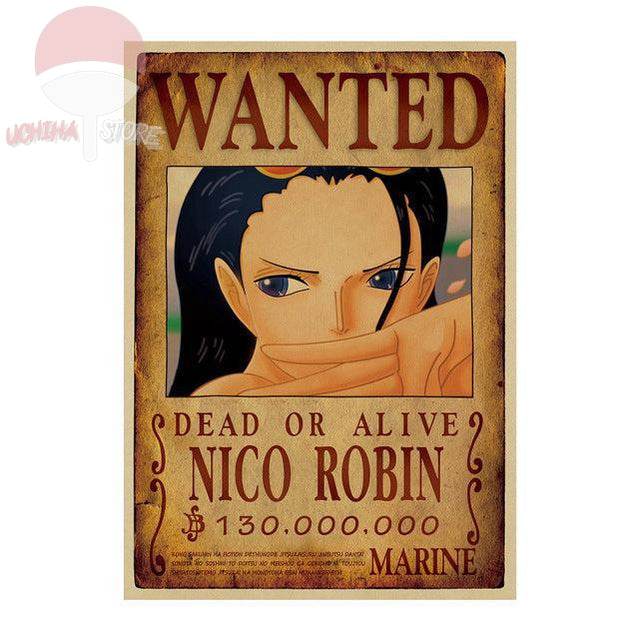 One Piece Wanted Dead Or Alive Poster 51x36cm - Anime Decor