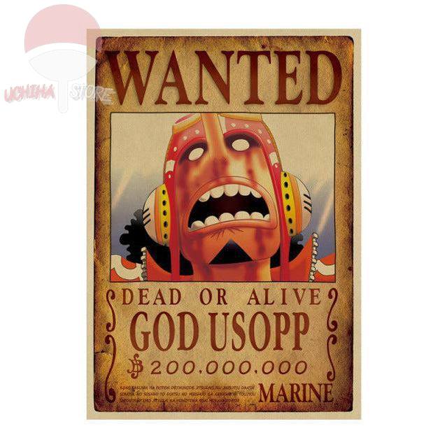 One Piece Wantet Dead Or Alive Poster 51x36cm