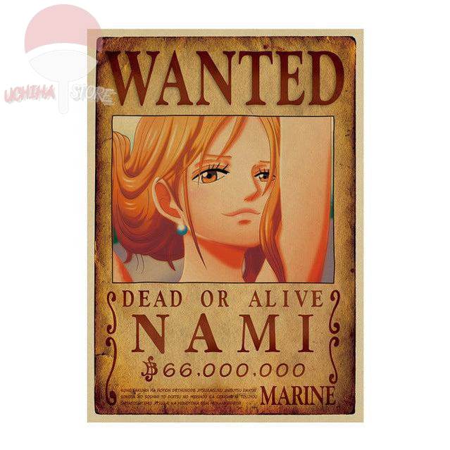 One Piece Wantet Dead Or Alive Poster 51x36cm