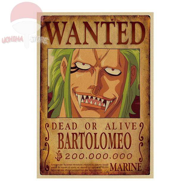 One Piece Wantet Dead Or Alive Poster 51x36cm