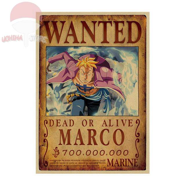 One Piece Wanted Dead Or Alive Poster 51x36cm - Anime Decor