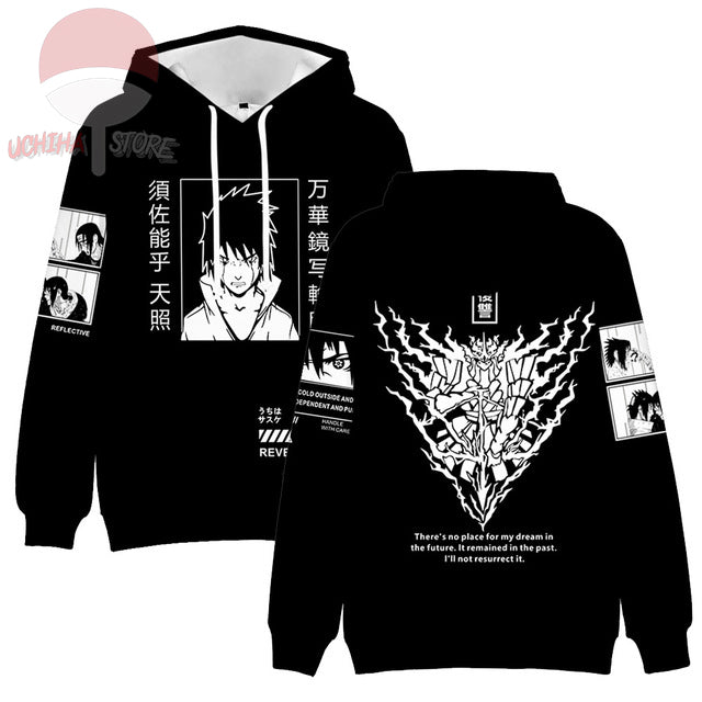 Sasuke Uchiha Black/White Hoodie