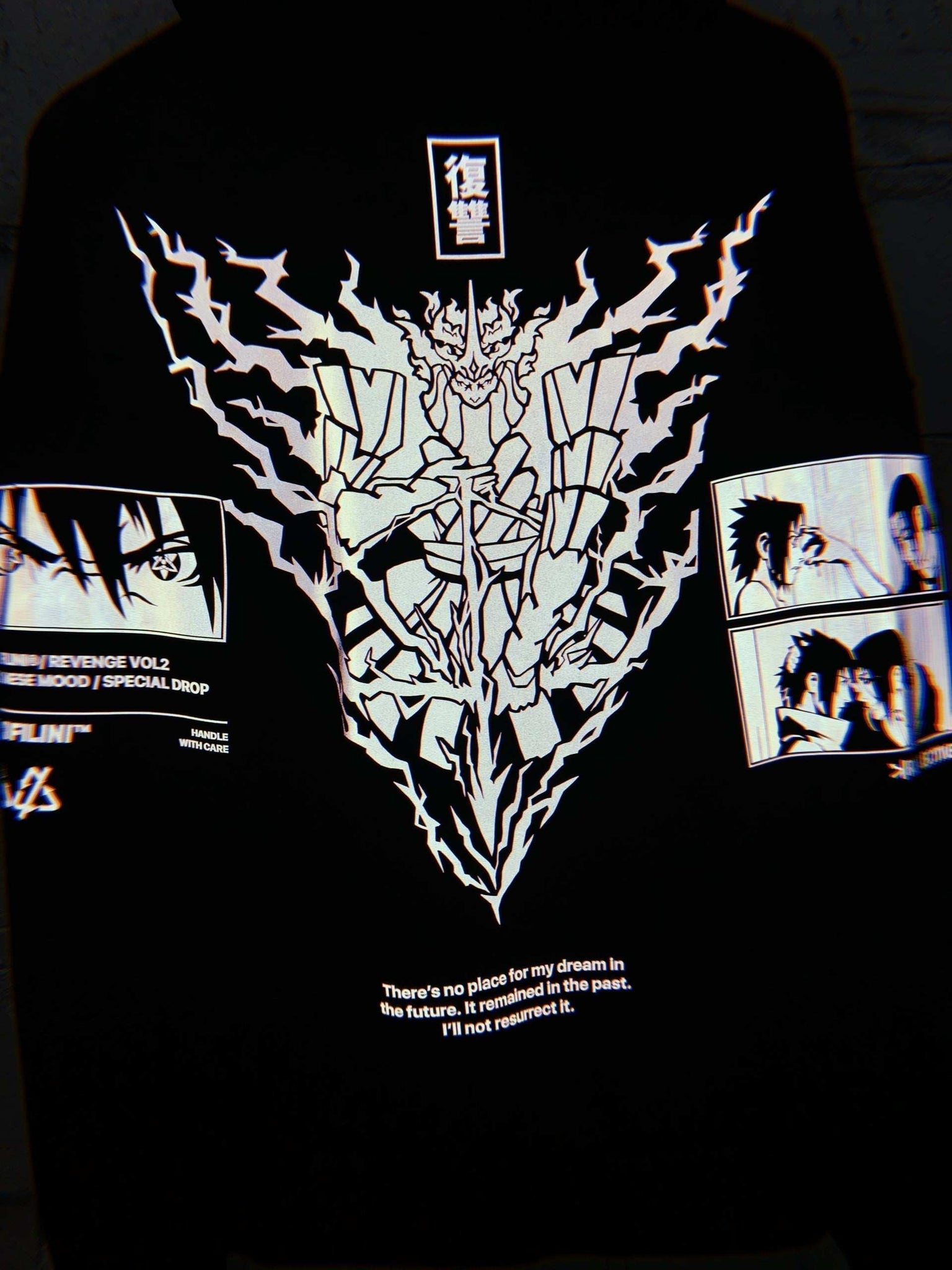 Sasuke Uchiha Black/White Hoodie