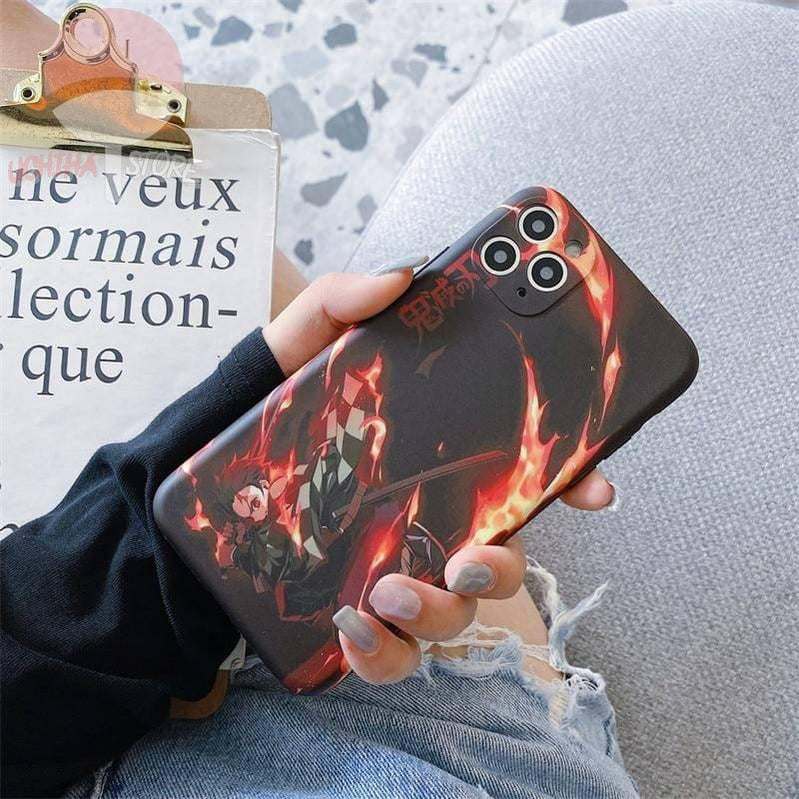 Tanjiro Flame Demon Slayer iPhone Case
