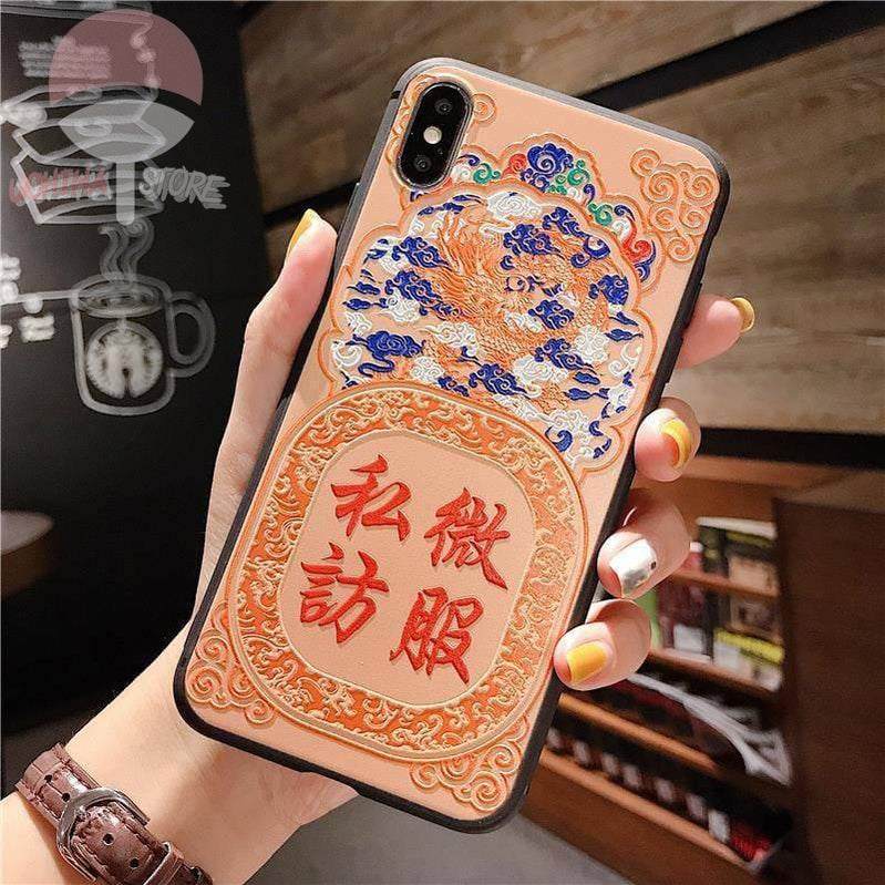 Traditional Chinese Box Pattern iPhone Case