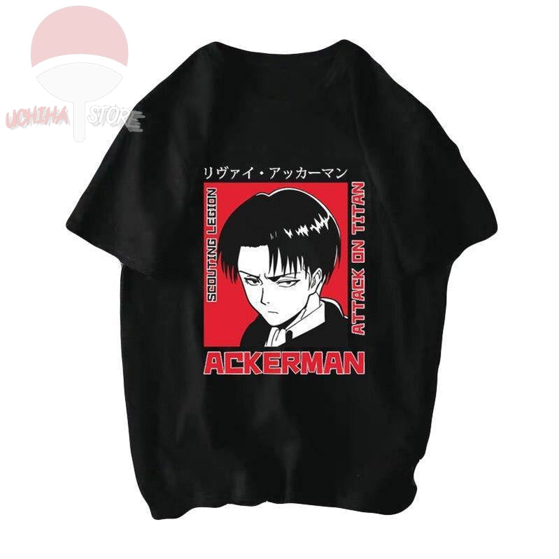 Levi Ackerman T-shirt - uchihasstores