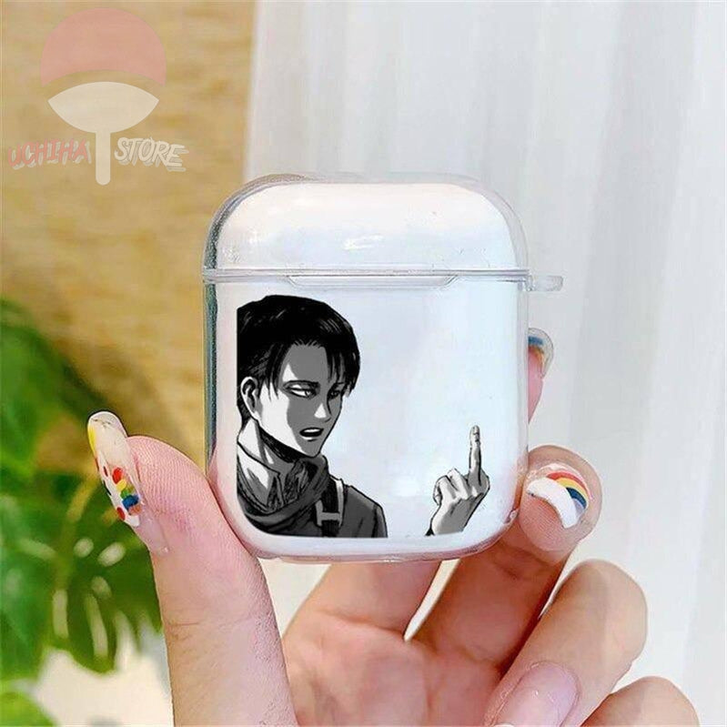 AOT Middle Finger AirPods 1&2 Case - Uchiha Store