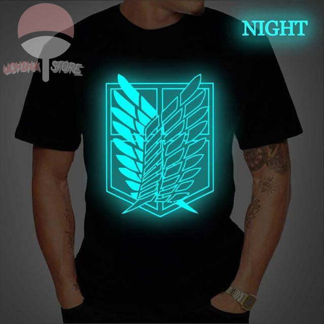 Attack On Titan Glow in The Dark T-Shirt - Uchiha Store