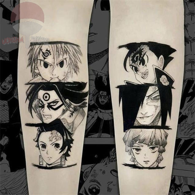 Demon Slayer Temporary Tattoo - Uchiha Store