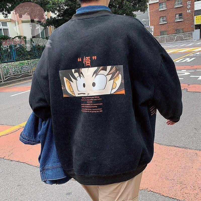 Goku Baggy Pullover - Uchiha Store