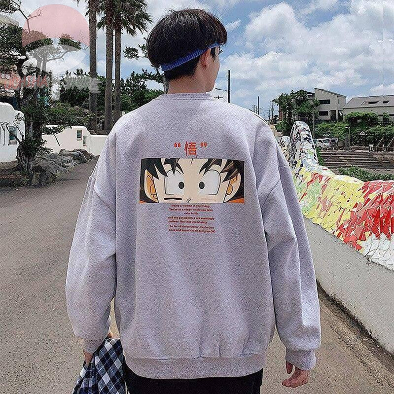 Goku Baggy Pullover - Uchiha Store