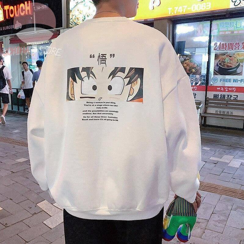 Goku Baggy Pullover - Uchiha Store