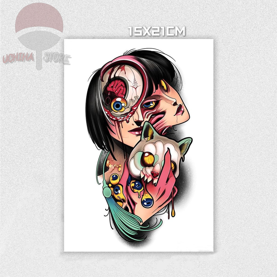 Japanese Evil Kawakami Tattoo - Uchiha Store